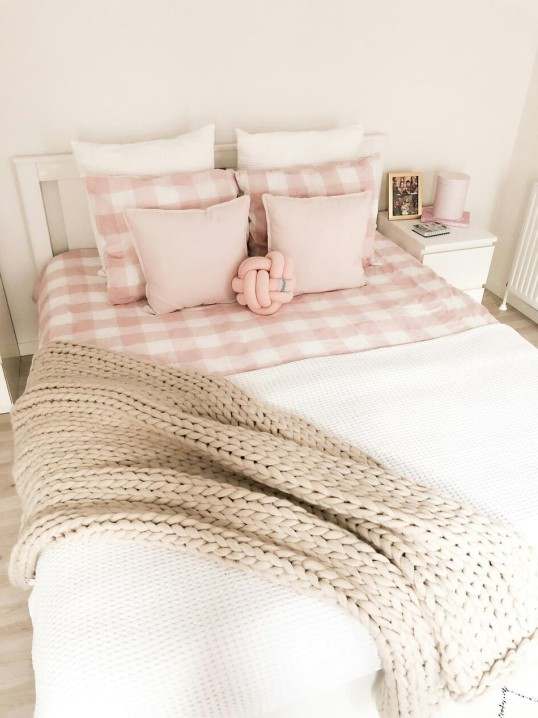 Handcrafted bed frame background
